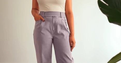 Trousers made of Lelisi fabric