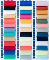 100D fabric color card